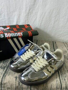 adidas Silver Chrome Wales Bonner Sneakers